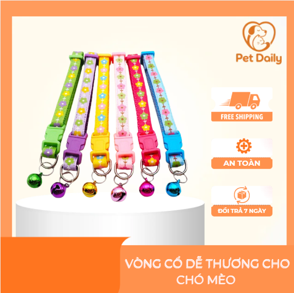 vòng cổ dễ thương cho chó mèo